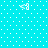 Cyan background with white dot pattern and four identical pixelated arrow icons positioned at corners