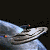 Animated contact sheet showing six frames of a silver starship with rotating rings against dark space, repeated text "ENTERPRISE" in gray above and below the ship.