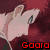 Pixelated anime-style icon featuring Gaara of the Desert with red hair, closed eyes, and a desert background with three figures.
