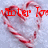 Two heart-shaped candy canes with red and white stripes, one displaying 'Water Tox' text and the other 'x3' text in red pixelated font against a light gray background.