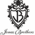 Black-and-white pixelated icon featuring a shield with an anchor and letter B, surrounded by laurel wreath, with cursive text below.