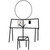 Stick figure at desk with speech bubbles showing text and gestures, transitioning to a close-up of the face.