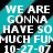 Pixelated text on a teal and black striped background with partial gray overlay.