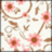 Floral pattern with pink flowers and brown stems on white background, with 'Devyn' text in bottom-right corner.