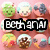 circular pixelated icons on a pink background with three black text overlays reading 'BETHANAI', 'LAME', and 'POODLLL' in white block letters