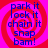 Four identical display blue text on a red spiral background with pink edges