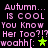 Pixelated text in pink and green on black background with repeated phrases and a star symbol.