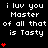 Pixel art displays repeated text and red heart symbols on a black background with gray corner, showing animation changes in heart counts.