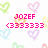 Pixelated icon with pink text 'JOZEF' and '(333333)' over a white background, surrounded by pastel hearts in green, purple, blue, yellow, and light brown.