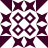 A static pixelated pattern featuring dark purple and white geometric shapes arranged in a symmetrical grid with four corner triangles and eight central diamond-like forms.