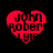 Four red heart-shaped icons with black text reading "John Robert Lyie" arranged in a on a black background