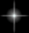 Six grayscale starburst icons arranged in two of three, each with a central bright point and radiating lines on black background