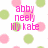 Pixelated pink text on white background with green and pink polka dots, displaying names and a friendship message.