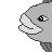 Pixelated grayscale icon shows partial face with closed eye, raised eyebrow, and hand near cheek in a winking gesture.