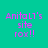 Four display identical pixelated text 'AnitaLT's site rox!!' in pink on varying green backgrounds, with no visible animation changes