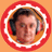 Three circular orange icons with red borders show a person wearing headphones, a stylized 'W' symbol, and a red 'W' logo on an orange background.