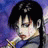 A pixelated anime-style character with short black hair and a blue hooded garment appears on the left side of a contact sheet, while the right side displays stylized text "Anime IM" and "com" against a black background.
