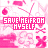 pink-toned pixelated icons featuring repeated text and abstract shapes, with visible animation changes in the top-left corner across frames
