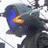A 48x48 pixel animated buddy icon featuring a stylized character with blue hair and a rainbow-colored mouth, alongside text reading "Anime IM" and "c0m" on a black background.