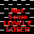 Red text reading "Just Some LONELY LOSER" on a black-and-white checkered background with white horizontal lines.