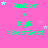 A pink background displays 'Amber + Kyl =Besties!' text with green and cyan lettering, surrounded by white and light purple stars that shift position across frames.