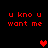 Red pixelated text and heart symbols on a black background, with animated heart color changes.