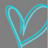 A static image with a gray background on the left showing a light blue heart outline and bright pink background on the right displaying 'LOVE' and 'YOU' text.