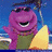 Pixelated shows Barney and Elmo with text labels on colored backgrounds; static image without animation