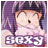 Pixelated character with light skin, brown hair, and a dark cap, set against a purple background with white text at the bottom.