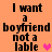 Pixelated text on orange background reads "I want a boyfriend not a lable" with pink heart symbol, two versions show animation of heart appearing and disappearing.