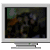 Animated sequence showing a group of people in dark clothing with green light behind them, yellow musical notes appearing and moving across frames, ending with two static screens displaying 'zing' text.