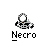 Pixel art icons display 'Necro', 'Golem', and 'Bone Spirit' labels with brown, white, and black elements on gray background.