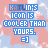 Pixelated text reads 'KATLIN'S ICON IS COOLER THAN YOURS. =]' over a pink and blue cloud-patterned background with animated heart shapes.