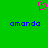 Green background with a pink pixelated heart symbol above two blue 'amanda' text instances.