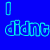 A 4x4 contact sheet of a blue animated icon with neon text and two small character sprites, showing frame-by-frame changes in text and animation.