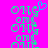Pixelated green text 'OMG' repeated vertically on bright pink background with blue heart symbol above topmost text.