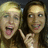 Two people pose together on the left; a pink background with blue text reads "i love this girl" on the right.
