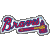 Pixelated logo with stylized text in red, blue, and white colors on a gray background.