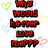 Pixelated red text reads 'Why Would He Ever Love Me?' with small colored hearts in the background.