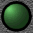 Two circular green icons with black borders on a gray pixelated background, one dark green and one bright green with a white highlight.