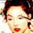 Static 48x48 pixel icon showing a close-up of a person's face with dark hair, red lips, and visible facial features rendered in low-resolution pixels.