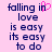 Pixelated text on pink background with a pink heart replacing the 'o' in 'in' on the left side, while the right side shows the same text without the heart.