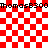 Red and white checkered background with black text repeating 'ThomasB300' at top and bottom, two translucent overlays shifting position vertically