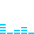 Blue horizontal bars of varying lengths arranged in two on a white background, with some bars shifting position across frames