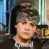 six showing a person with changing hairstyles and text labels, including 'Good' on two and 'Charlotte' on one