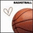 A pixelated image shows a basketball with a heart symbol and text reading 'My Game My Life' on a yellow background, alongside 'MBA Select '08' and 'Taylor #53'.