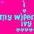 A bright pink background with repeated cyan text and symbols arranged in a pattern