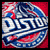 Pixelated circular icon with red, white, and blue color scheme featuring stylized text 'Piston' in the center.
