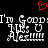Red pixelated heart above white text reading "I'm Good I'm Good Ms U Aesir" on black background.