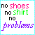 Pixelated text-based icon with four lines of colorful block letters on white background, framed by light blue border.